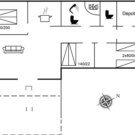 Edvardsine - 12km From The Sea By Interhome Dom wakacyjny Oksbøl
